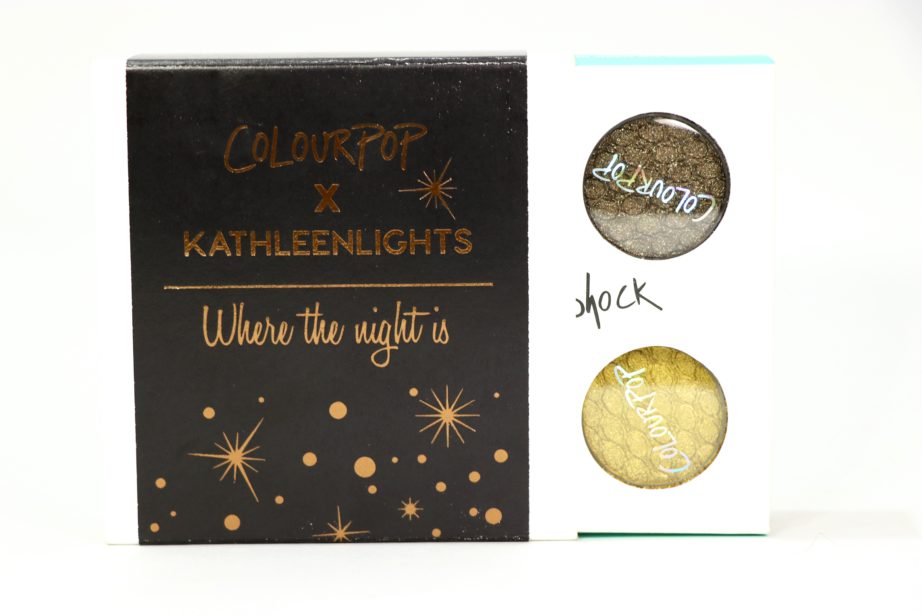 ColourPop KathleenLights Where The Night Is Super Shock Shadow Set Review, Swatches action
