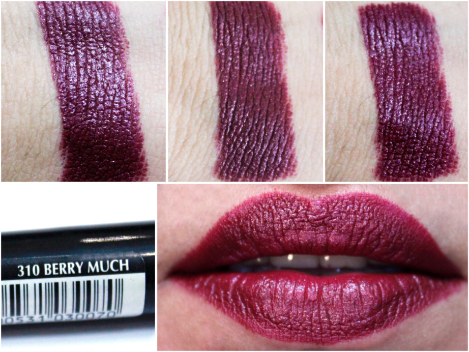 Maybelline Color Drama Intense Velvet Lip Pencil Berry Much Review, Swatches MBF Blog