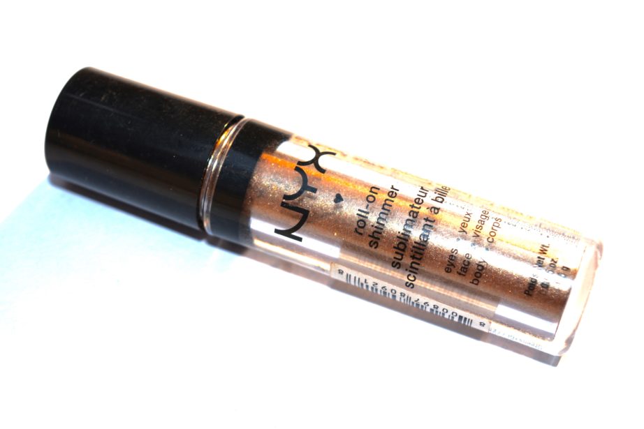 NYX Roll On Shimmer Almond Review, Swatches