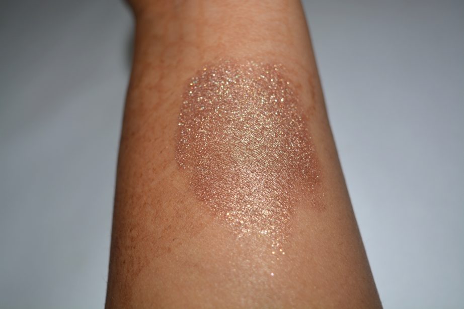 NYX Roll On Shimmer Almond Review, Swatches skin hand