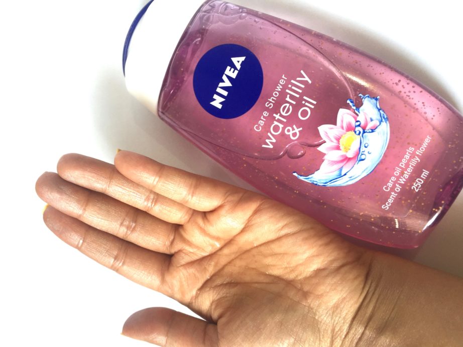 Nivea Waterlily & Oil Shower Gel Review Swatches