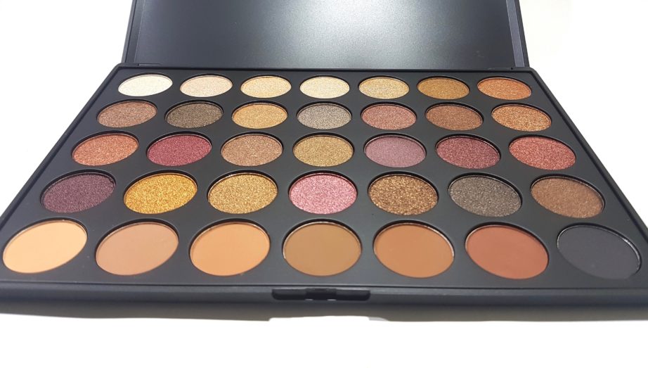 Morphe 35F Fall Into Frost Palette Review, Swatches front HD