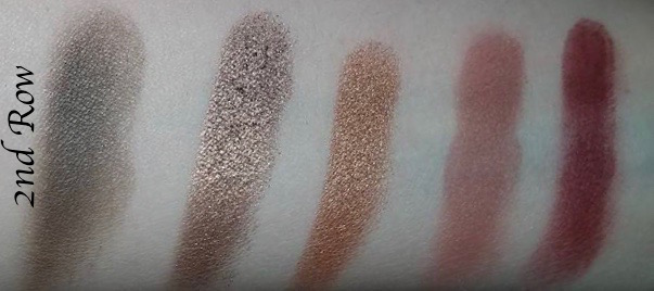Morphe Kathleen Lights Eyeshadow Palette Review, Swatches 2 row