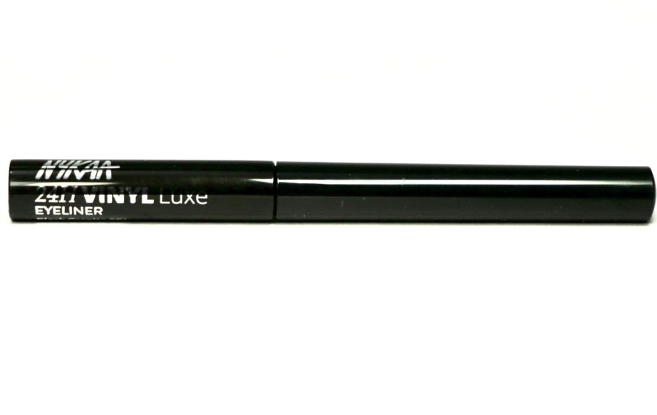 Nykaa 24Hrs Vinyl Luxe Eyeliner Black Granite Review, Swatches MBF