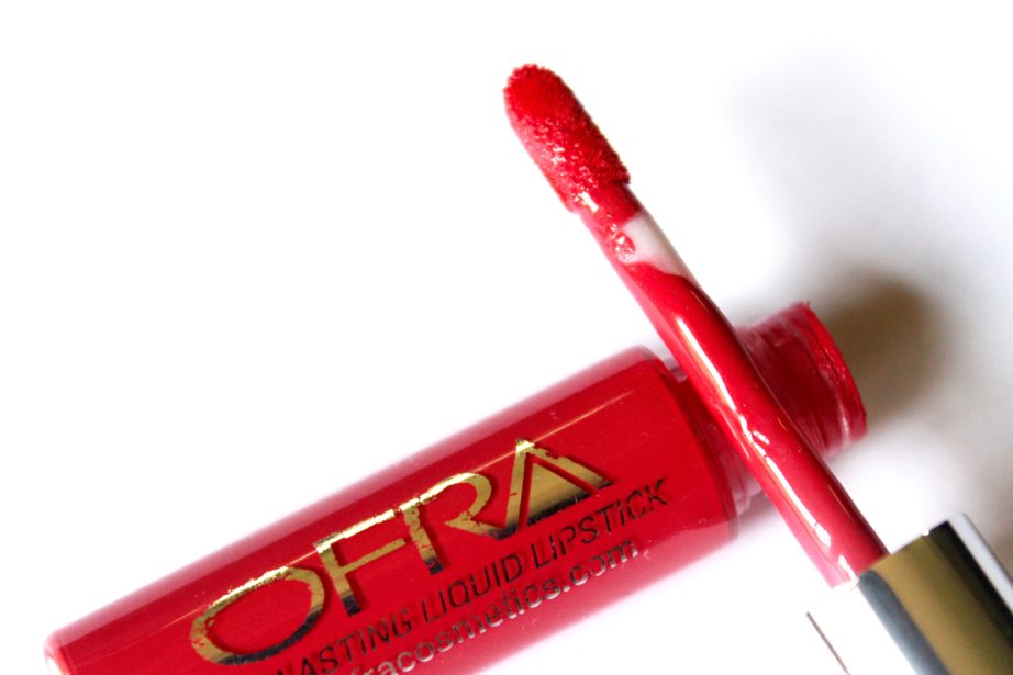OFRA Long Lasting Liquid Lipstick Paris Rendezvous Review, Swatches wand