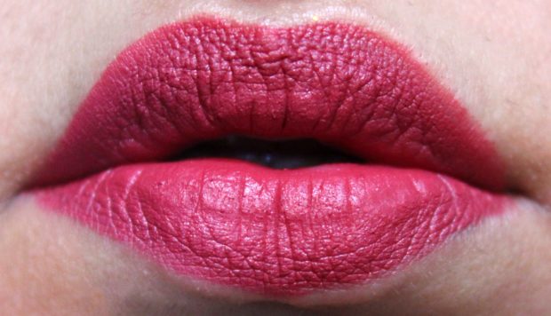 OFRA Long Lasting Liquid Lipstick Santa Ana Review, Swatches Fresh Applied