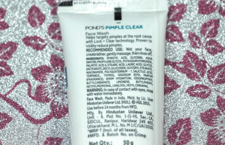 Ponds Pimple Clear Face Wash Review Info