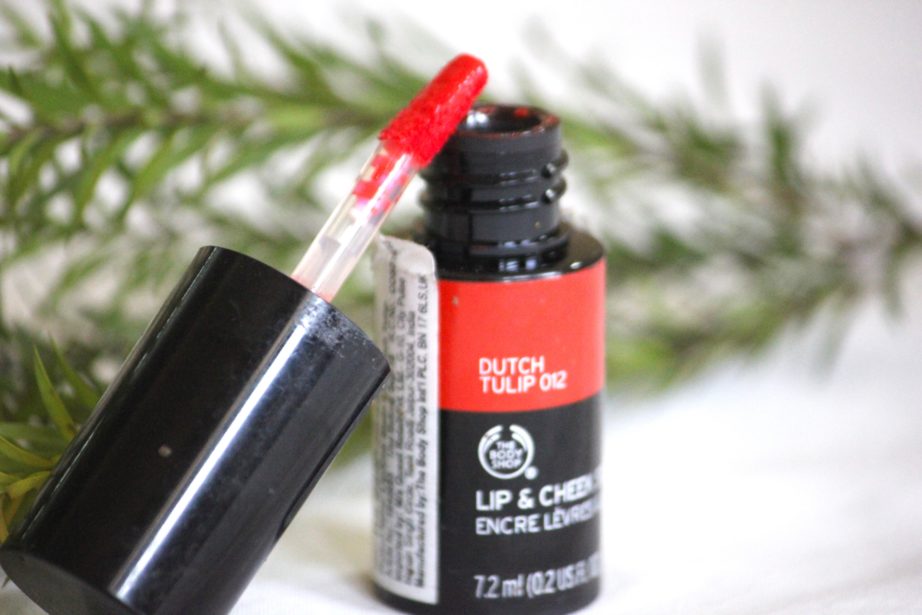 The Body Shop Lip and Cheek Stain Dutch Tulip 012 Review, Swatches MBF Beauty Blog