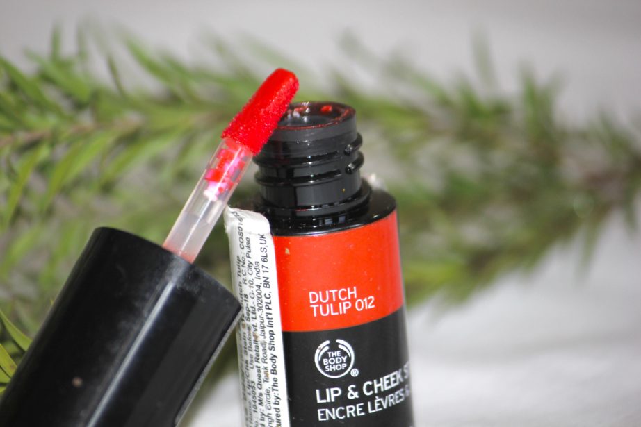 The Body Shop Lip and Cheek Stain Dutch Tulip 012 Review, Swatches MBF Blog