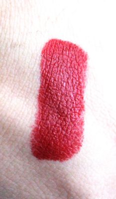 Too Faced La Matte Color Drenched Matte Lipstick Rebel Heart Review, Swatches hand skin