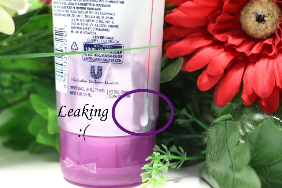 Dove Rejuvenated Volume Shampoo Review Leaking tube