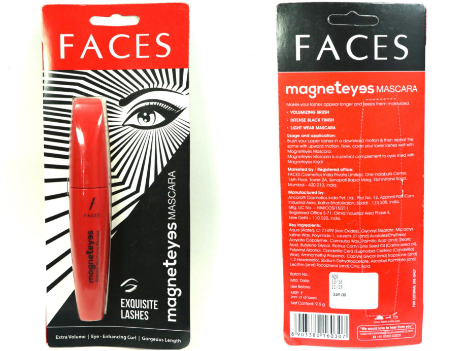 Faces MagnetEyes Mascara Review, Swatches, Demo Blog MBF