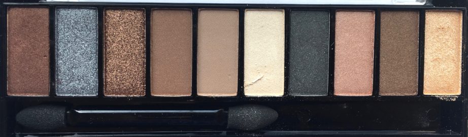 Faces Ultime Pro Eyeshadow Palette Nude Review, Swatches Closeup