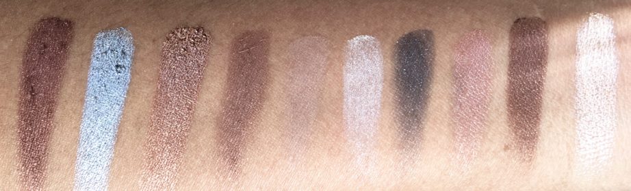 Faces Ultime Pro Eyeshadow Palette Nude Review, Swatches Hand