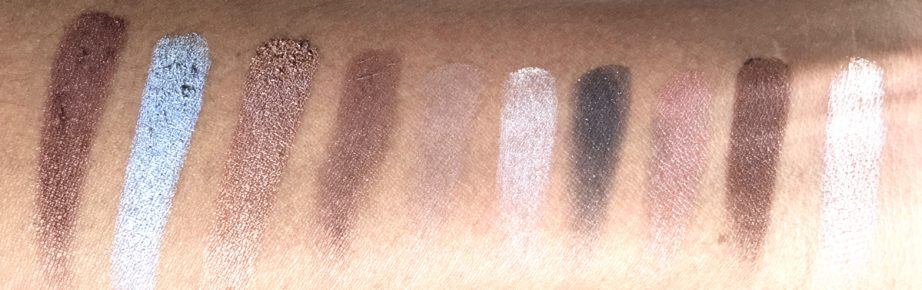 Faces Ultime Pro Eyeshadow Palette Nude Review, Swatches MBF Hand