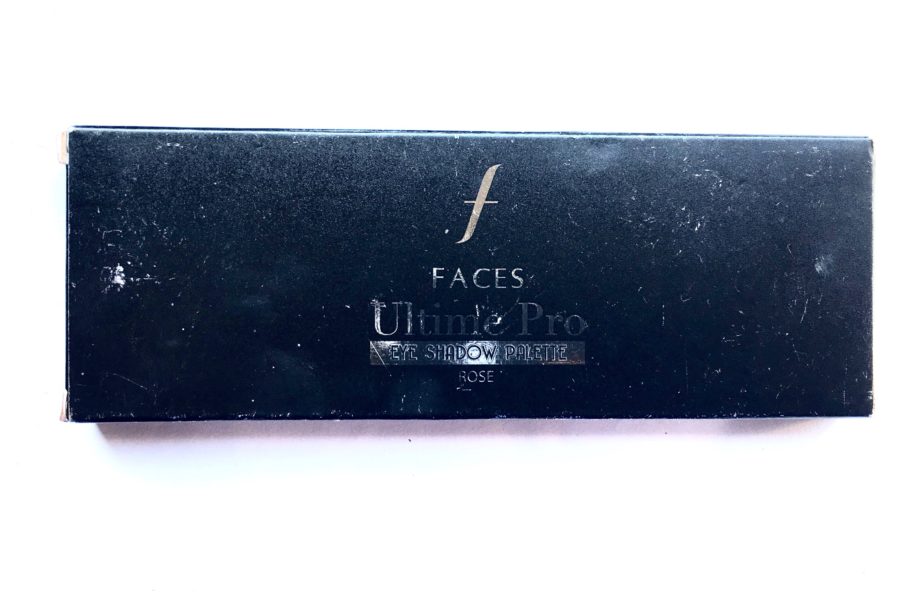 Faces Ultime Pro Eyeshadow Palette Rose Review, Swatches Box front