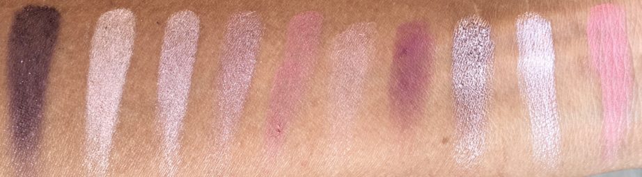 Faces Ultime Pro Eyeshadow Palette Rose Review, Swatches Bright Light