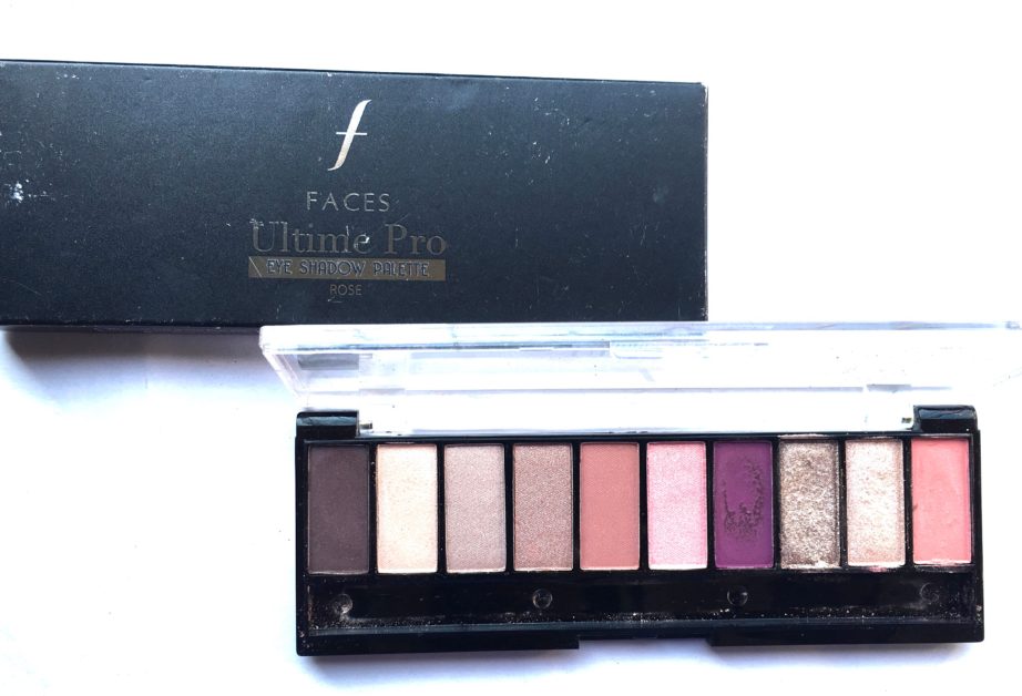 Faces Ultime Pro Eyeshadow Palette Rose Review, Swatches MBF Beauty Blog