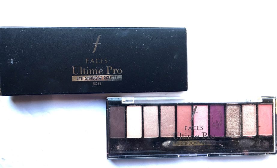 Faces Ultime Pro Eyeshadow Palette Rose Review, Swatches MBF blog