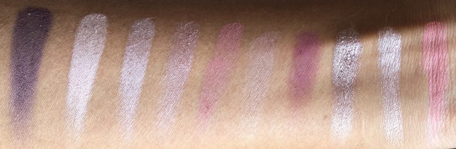 Faces Ultime Pro Eyeshadow Palette Rose Review, Swatches Natural Light
