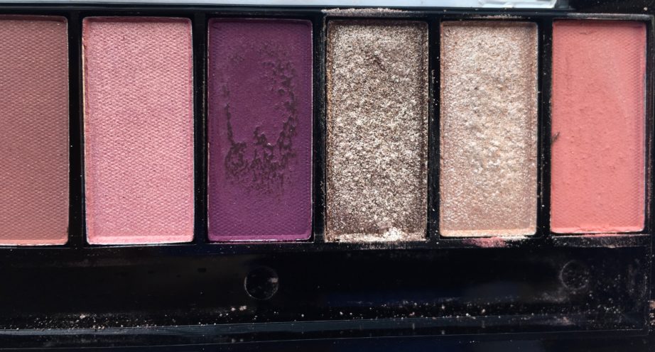 Faces Ultime Pro Eyeshadow Palette Rose Review, Swatches Right
