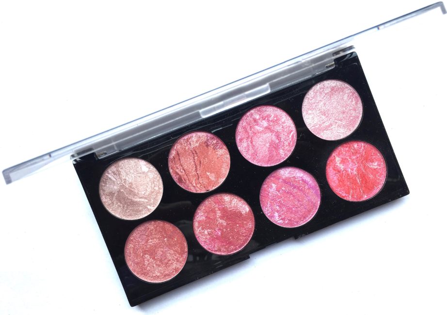 Makeup Revolution Blush Palette Blush Queen Review, Swatches MBF