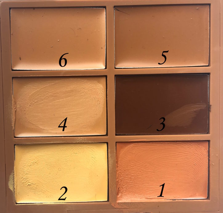 NYX Conceal, Correct, Contour 3C Palette Review, Swatches close up