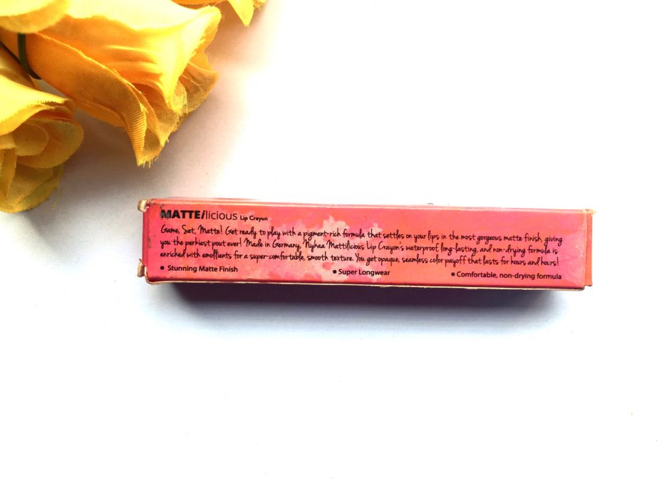 Nykaa Matteilicious Lip Crayon Hot As Red Review, Swatches Info