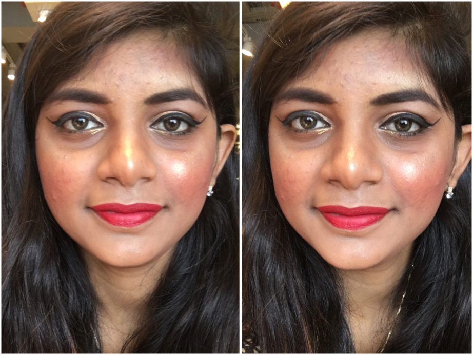 Nykaa Matteilicious Lip Crayon Hot As Red Review, Swatches MBF Makeup Look