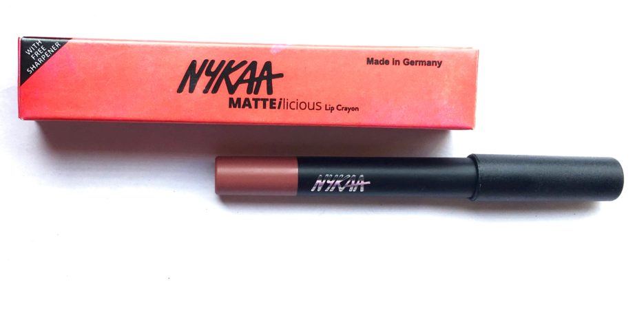 Nykaa Matteilicious Lip Crayon Next Level Nude Review, Swatches MBF Blog