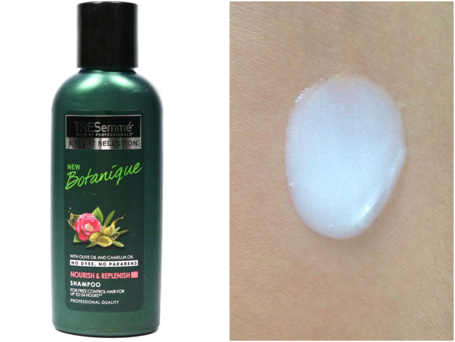 TRESemmé Botanique Nourish & Replenish Shampoo Review Swatch