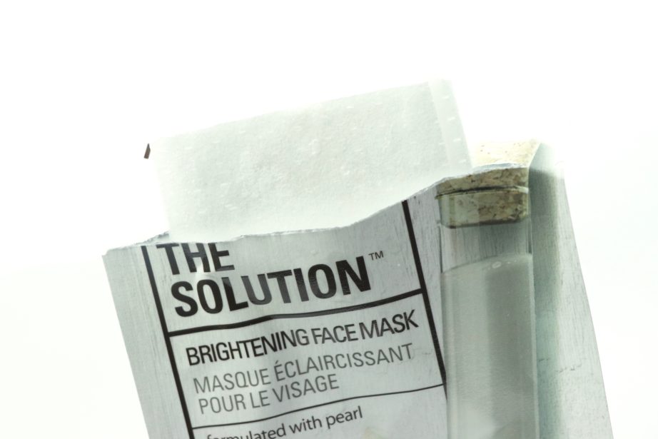 The Face Shop The Solution Brightening Face Mask Review Packet