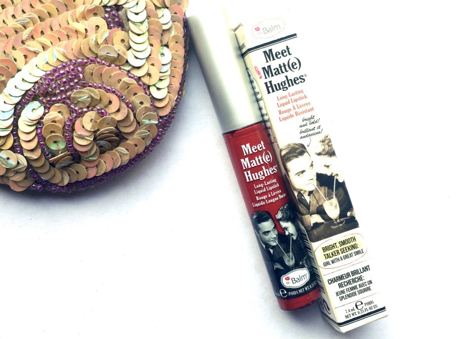 theBalm Meet Matte Hughes Long Lasting Liquid Lipstick Loyal Review, Swatches Makeup Blog