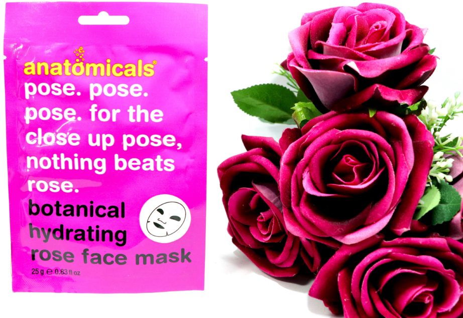 Anatomicals Botanical Hydrating Rose Face Mask Cloth Review 1