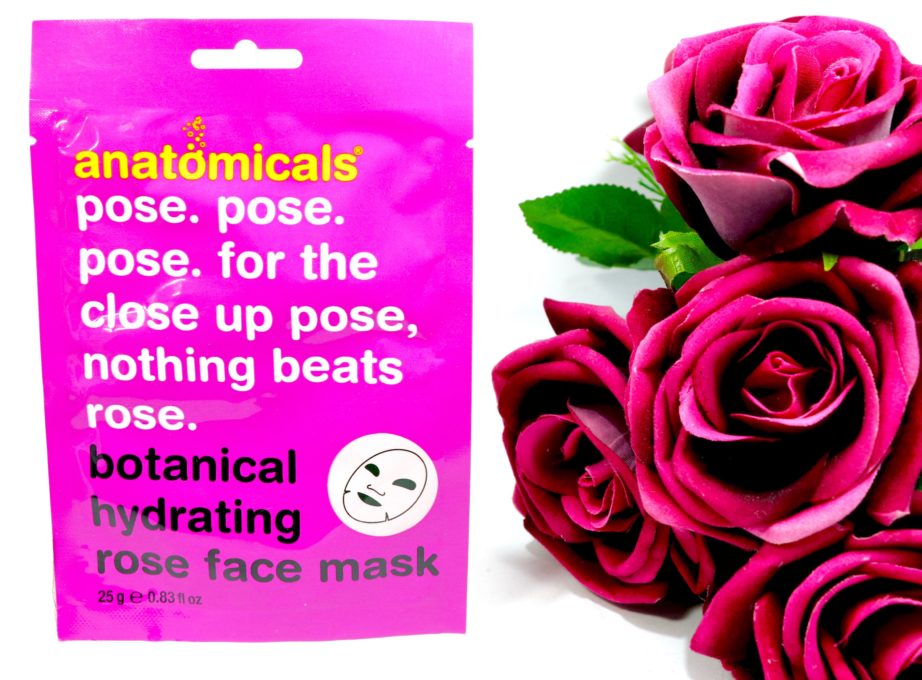 Anatomicals Botanical Hydrating Rose Face Mask Cloth Review