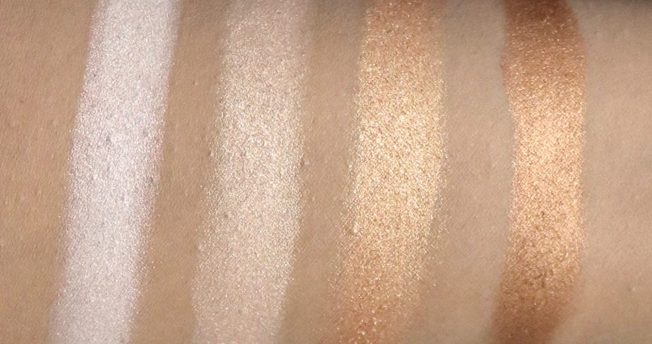 BH Cosmetics Carli Bybel Eyeshadow & Highlighter Palette Review, Swatches 3rd Row