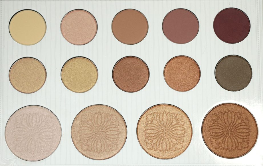 BH Cosmetics Carli Bybel Eyeshadow & Highlighter Palette Review, Swatches Closeup