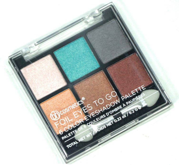 BH Cosmetics Foil Eyes To Go 6 Color Eyeshadow Palette Review, Swatches