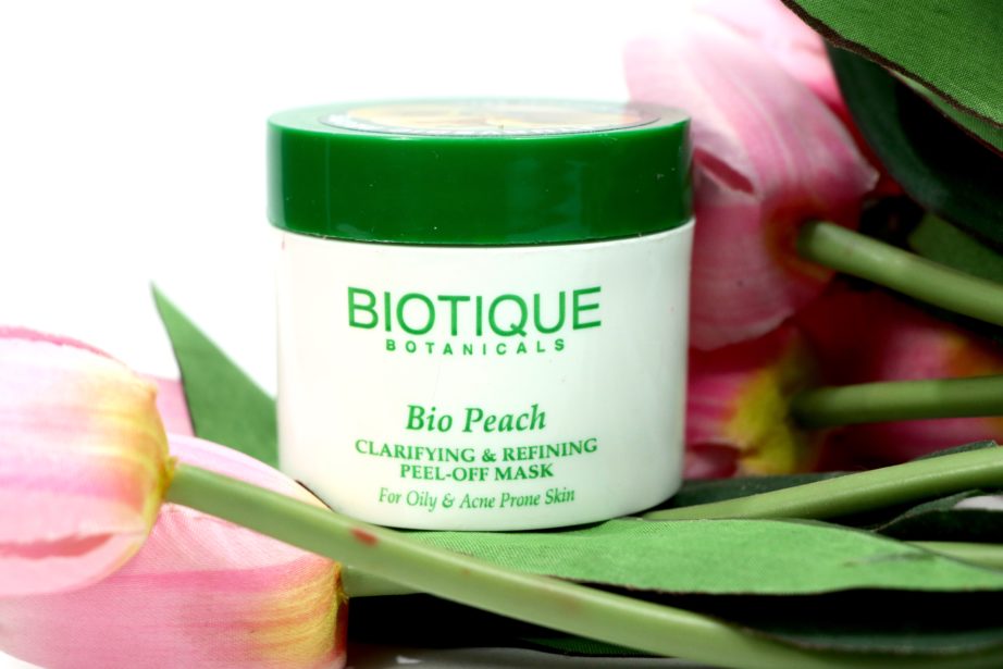 Biotique Bio Peach Clarifying & Refining Peel Off Mask Review, Demo