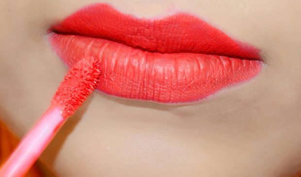 Dose of Colors Matte Liquid Lipstick Coral Crush Review, Swatches On Lips