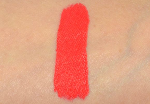 Dose of Colors Matte Liquid Lipstick Coral Crush Review, Swatches Skin