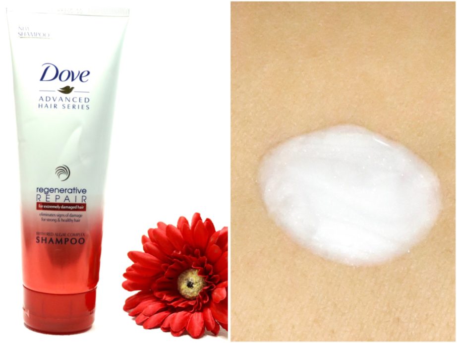 Dove Regenerative Repair Shampoo Review Swatches