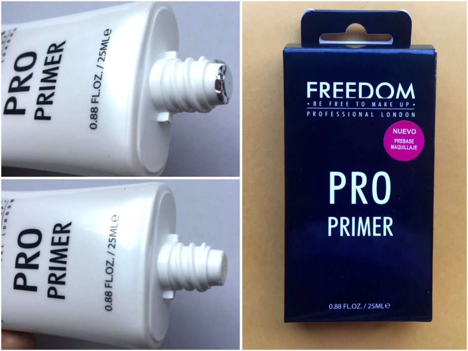 Freedom Pro Makeup Primer Review, Swatches Open
