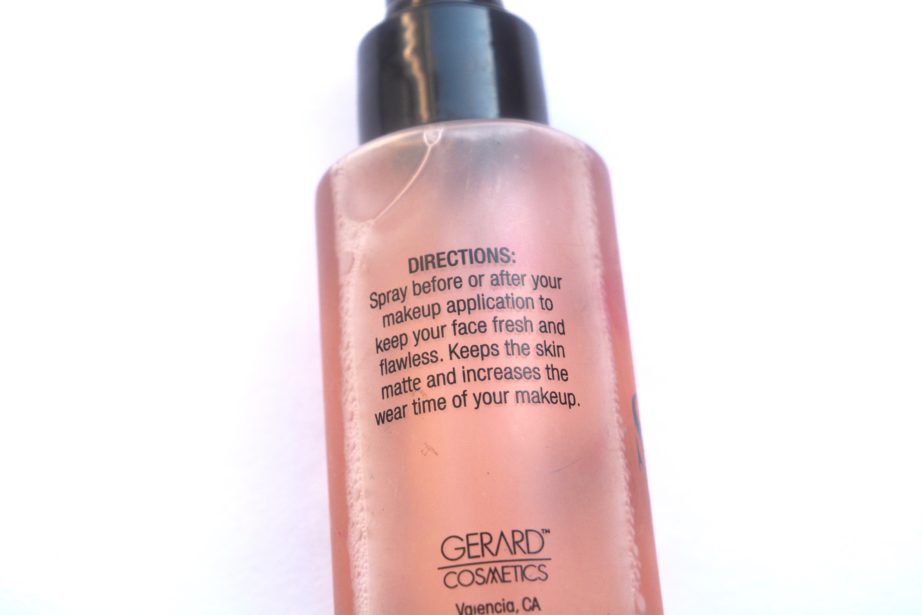 Gerard Cosmetics Slay All Day Makeup Setting Spray Review Directions