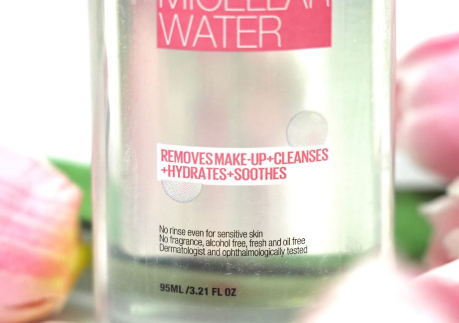 Maybelline 4 in 1 Micellar Water Review, Demo