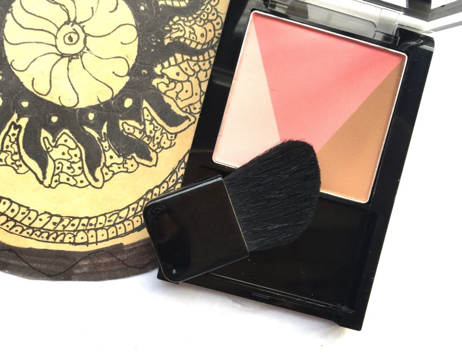 Maybelline V Face Blush Contour Pink Review, Swatches with Brush
