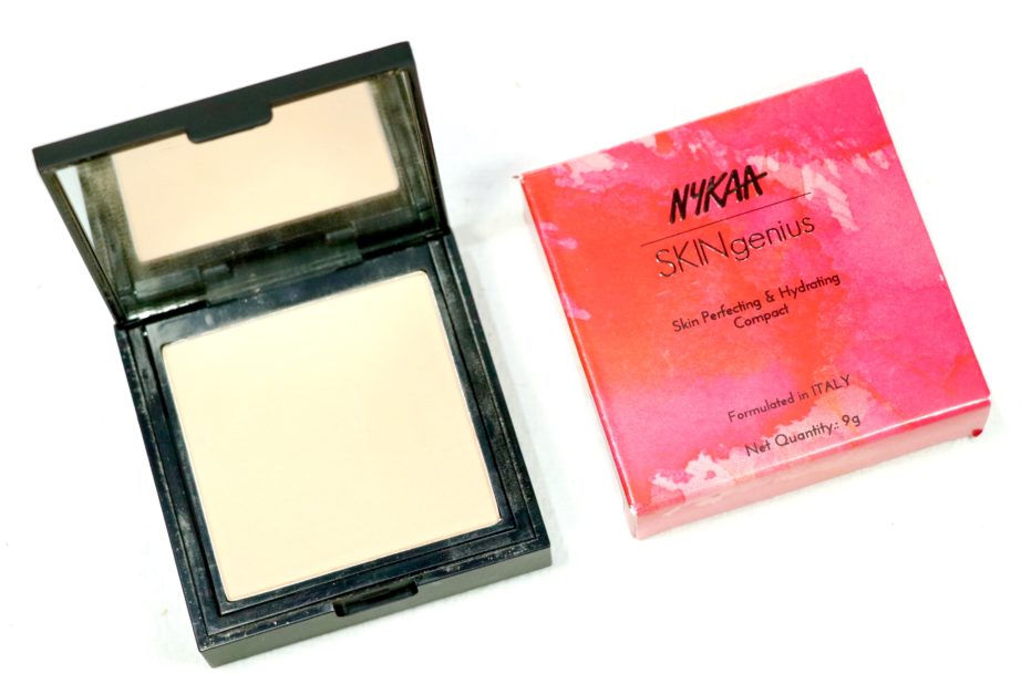 Nykaa SKINgenius Skin Perfecting & Hydrating Compact Review, Swatches