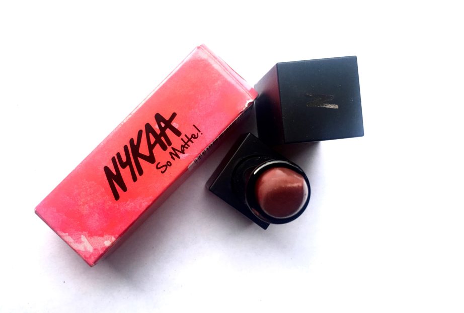 Nykaa So Matte Nude Lipstick Bon Bon 26M Review, Swatches