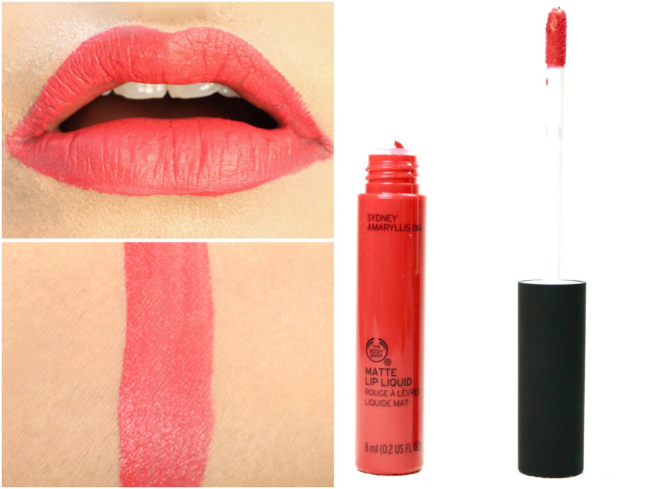 Betekenisvol voedsel Scheiden The Body Shop Matte Lip Liquid Lipstick Sydney Amaryllis Review, Swatches