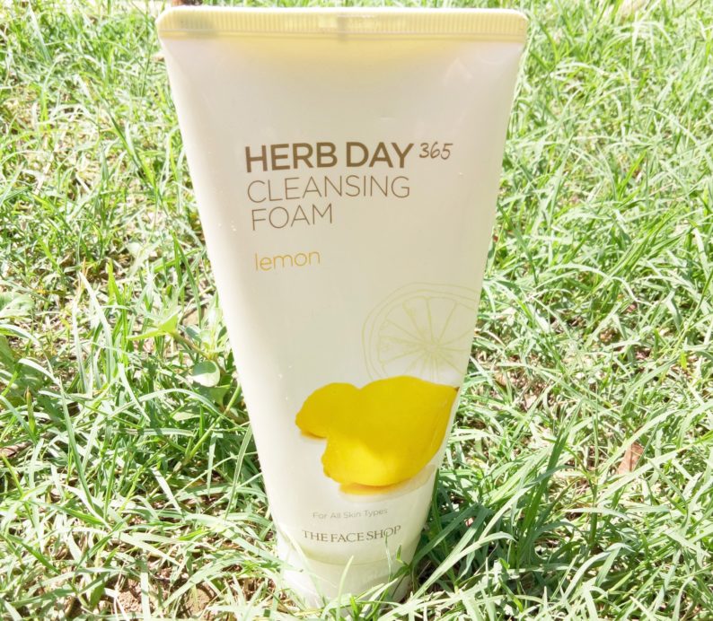 The Face Shop Herb Day 365 Cleansing Foam Lemon Review bright